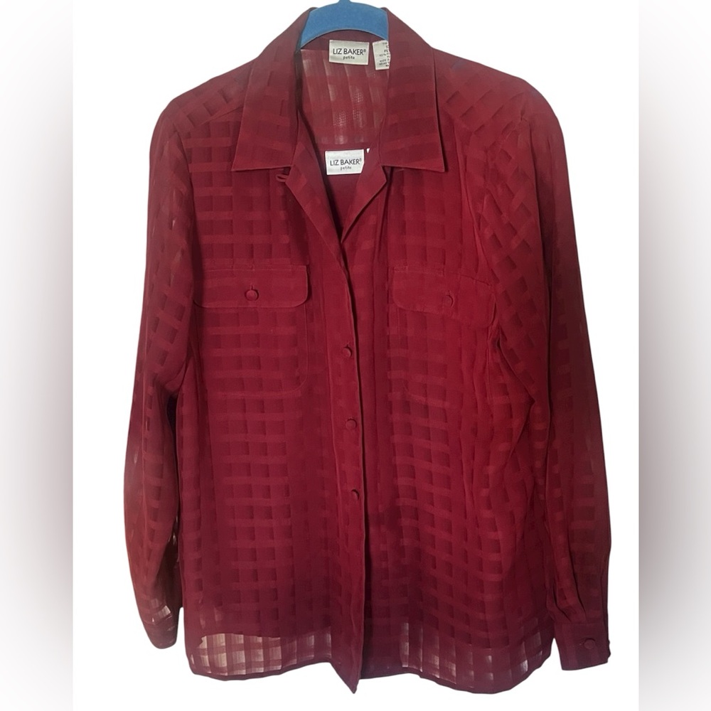 VTG Liz Baker Petite Blouse & Cami
Size 10P